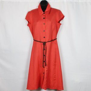 ORANGE POSITIVE ATTITUDE PETITE DRESS